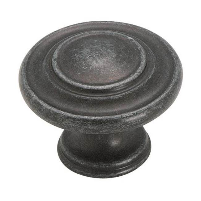 Amerock - Inspirations 1-5/16 in (33 mm) Diameter Wrought Iron Dark Cabinet Knob - Wrought Iron Dark
