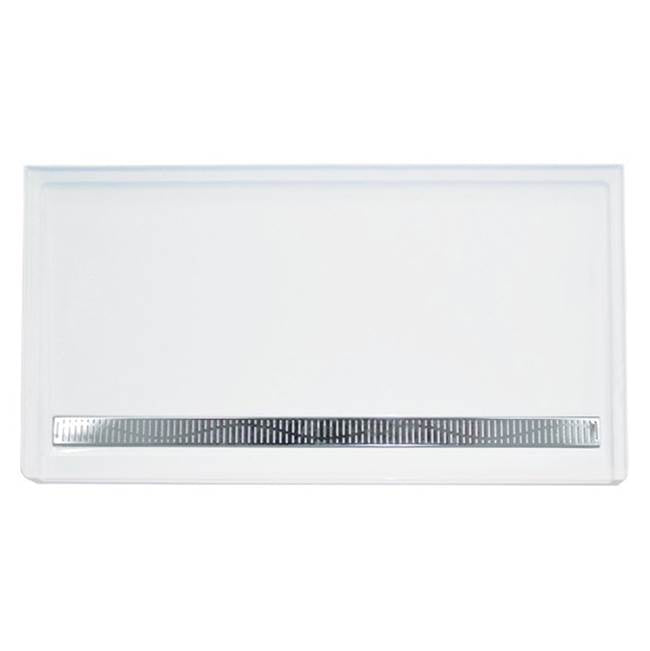 Americh - 60'' x 32'' Barrier Free DS Base w/Channel Drain - White - White