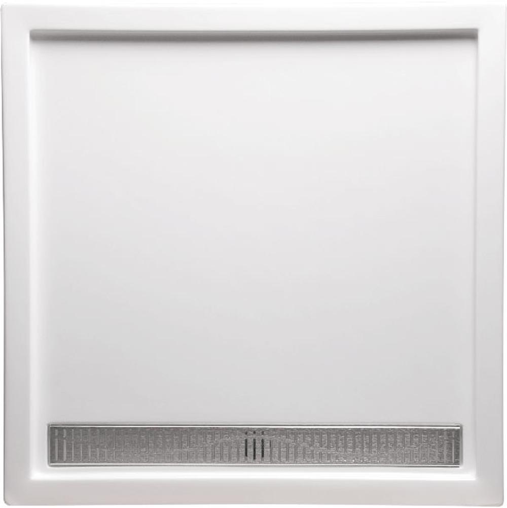 Americh - 36'' x 36'' Single Threshold DS Base w/Square Drain - White - White