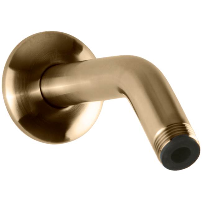 Artos - Angled Shower Arm (Round) Satin Brass - Satin Brass