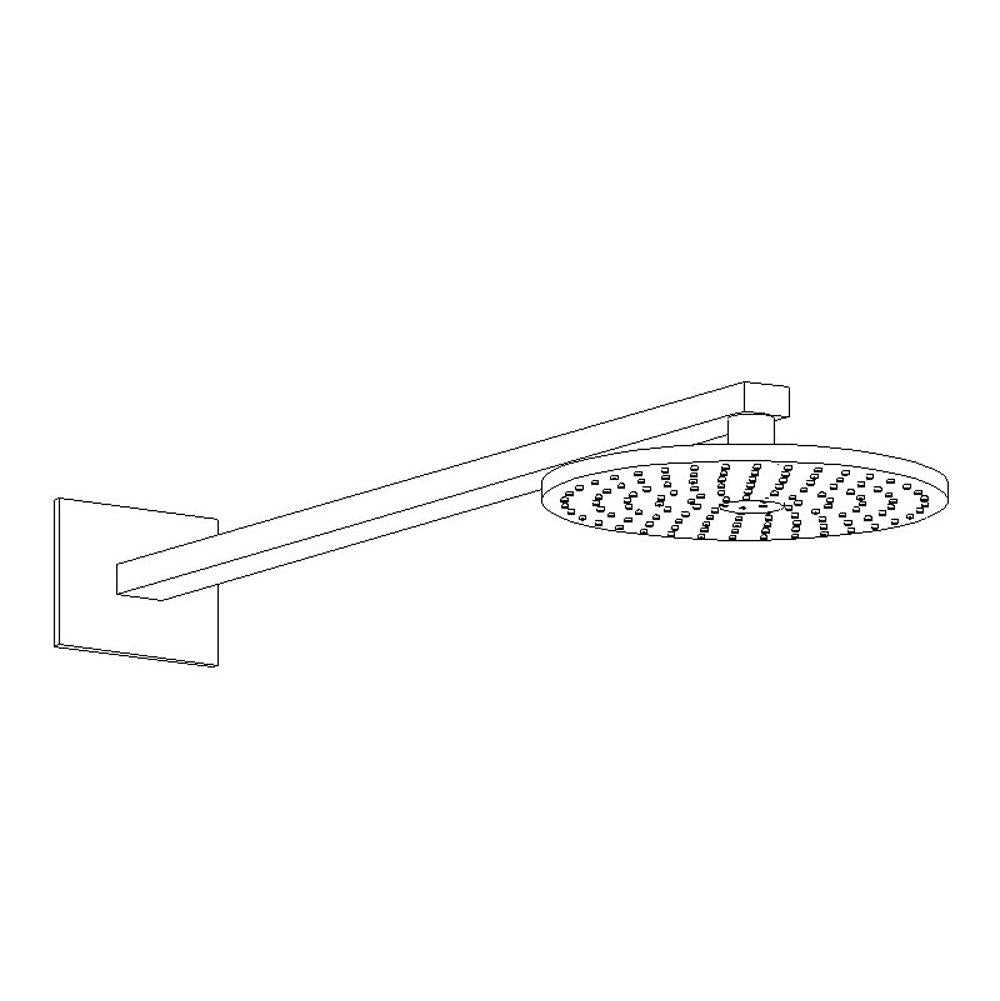 Artos - R+S 8'' Shower Rainhead Wall Mount, Chrome - Chrome