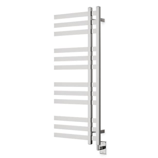 Artos - Lioni Square 48'' x 20'' Hardwired Towel Dryer with Hardwire Kit on Right Brushed Nickel