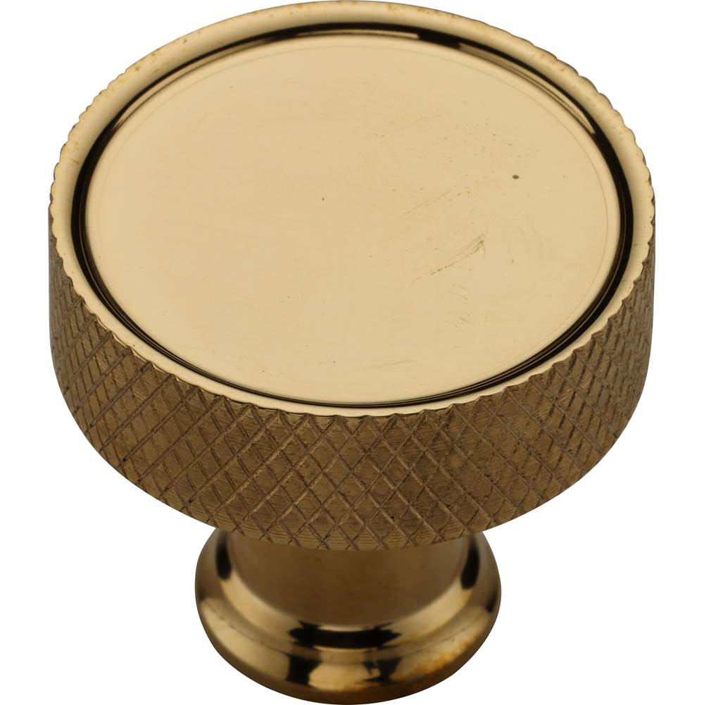 Ashley Norton - Lisbon Knurled Cabinet Knob - Unlacquered Brass