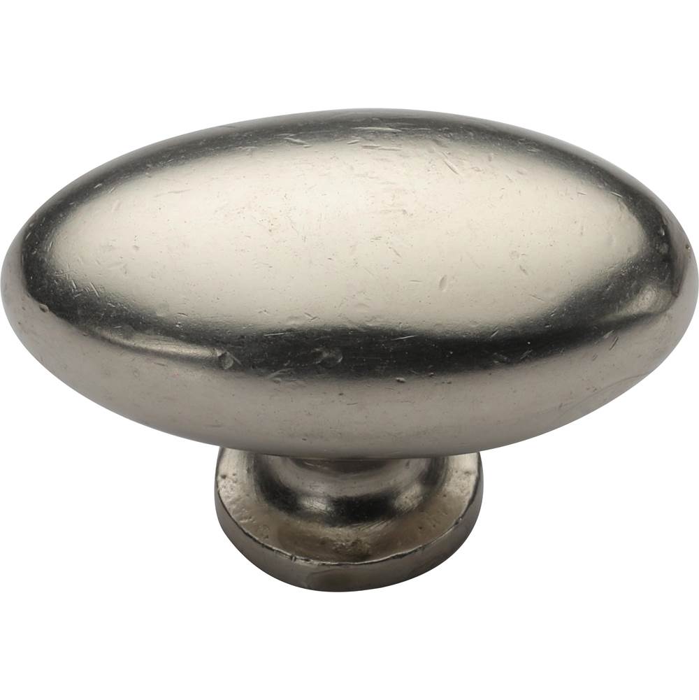 Ashley Norton - Oval (Egg) Cabinet Knob - White Bronze