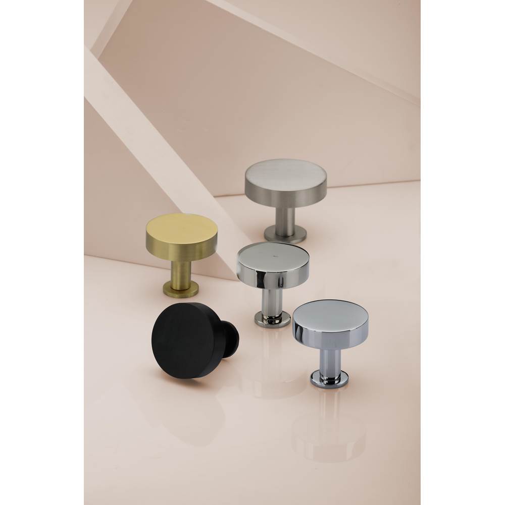 Knurled Disc Cabinet Knob with Rosette