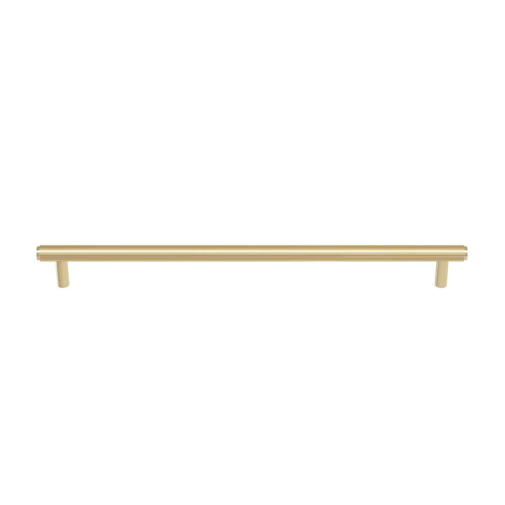 Ashley Norton - Straight Knurled Pull - Unlacquered Brass