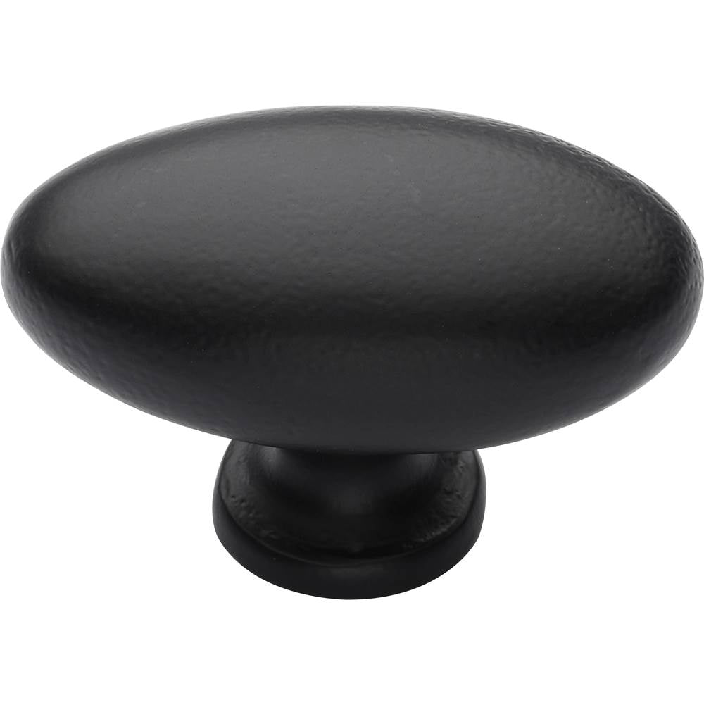 Ashley Norton - Oval (Egg) Cabinet Knob - Black