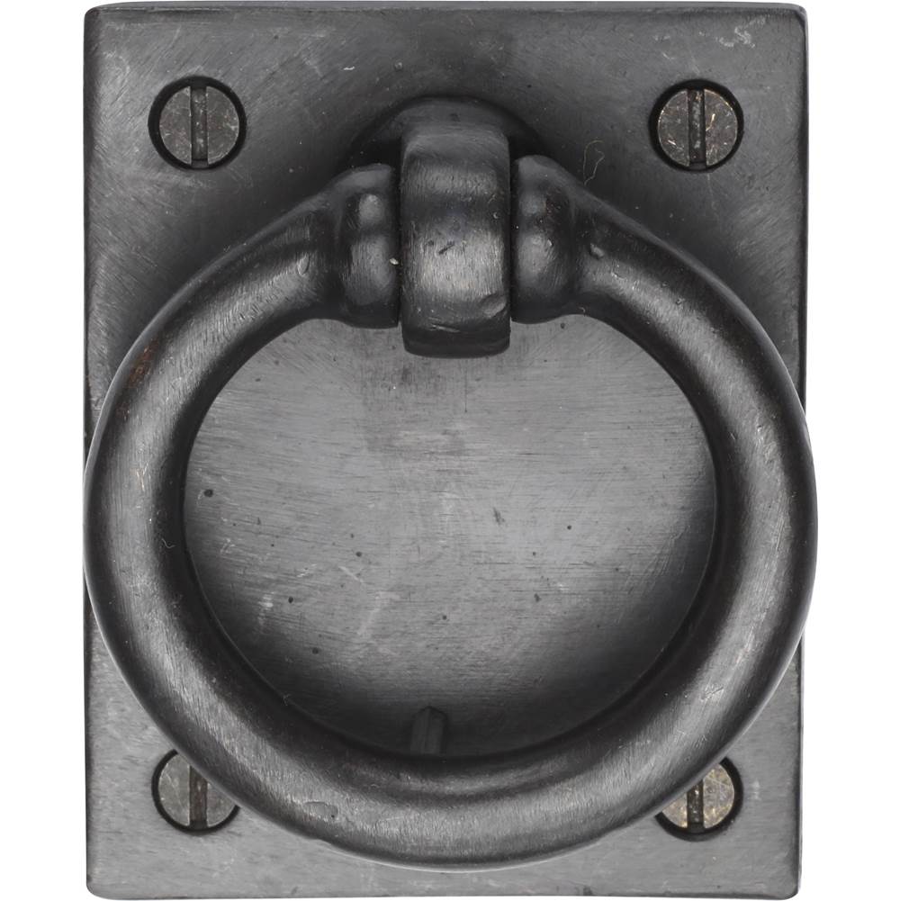 Ashley Norton - Drop Pull on Plate - Dark Bronze