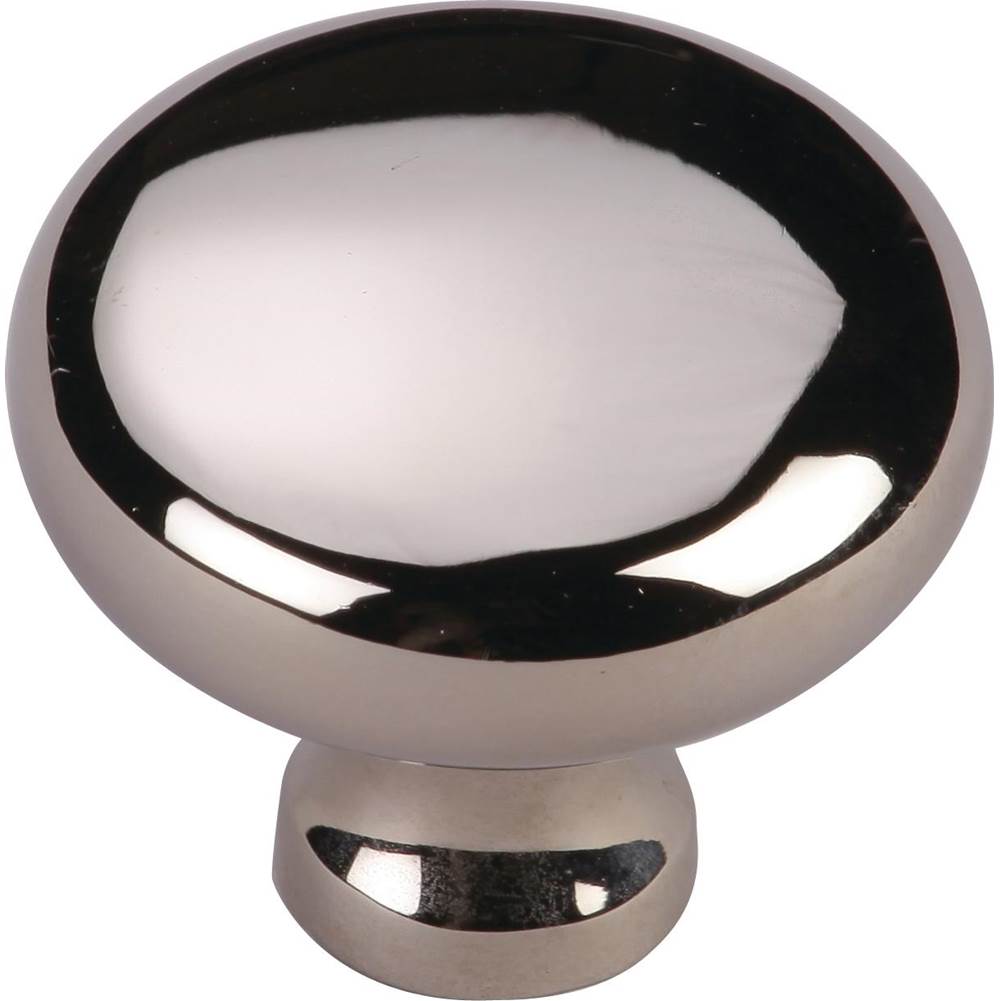 Ashley Norton - Round Cabinet Knob - Polished Nickel
