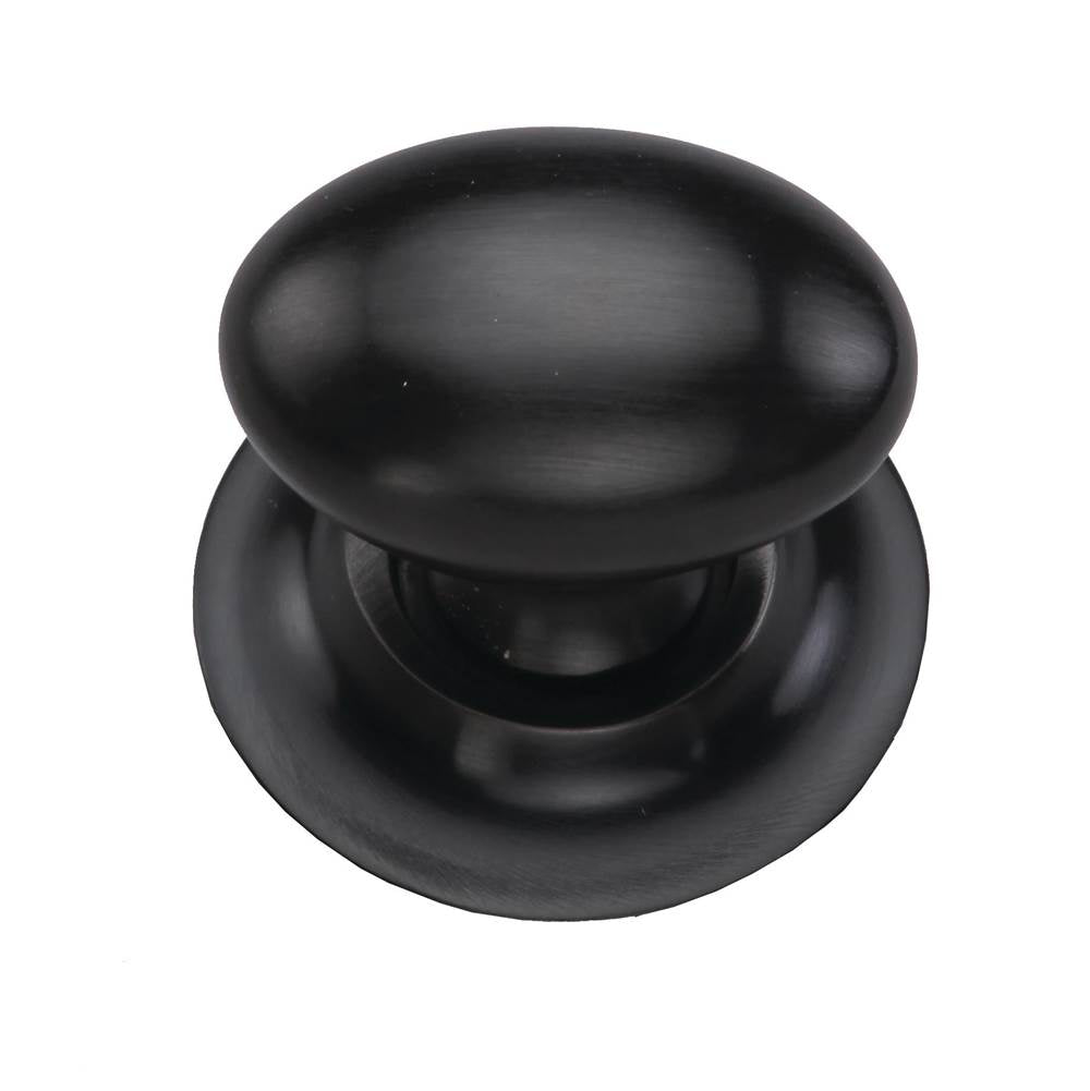 Ashley Norton - Egg Cabinet Knob on Rose - Oil Rubbed Bronze
