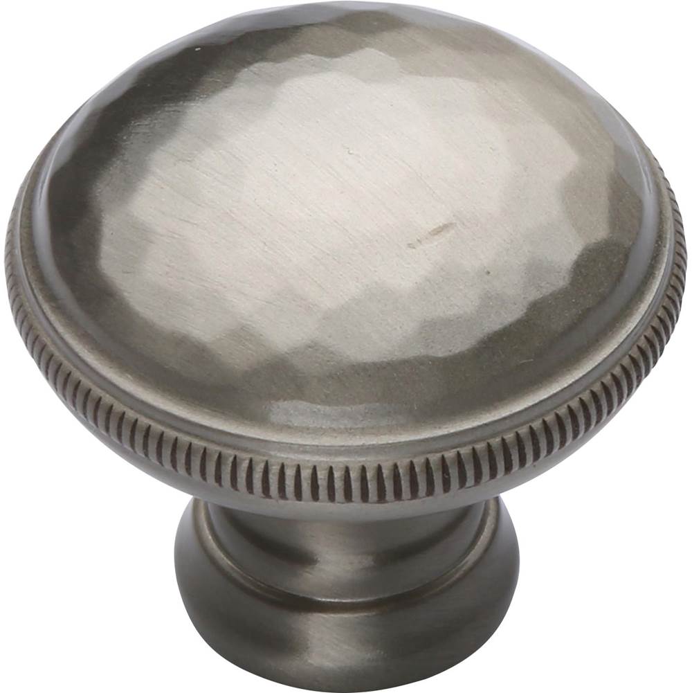 Ashley Norton - Hammered Cabinet Knob - Satin Nickel