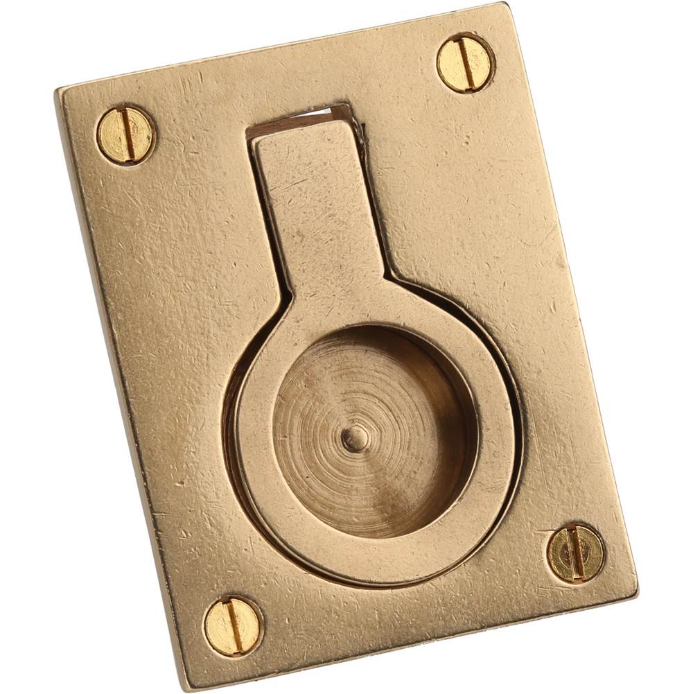 Ashley Norton - Front Mounted Military Ring Pull for Cabinets - Natural Bronze
