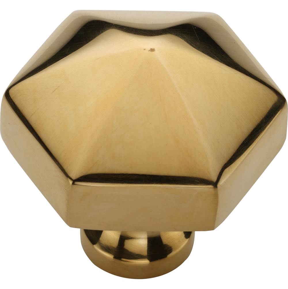 Ashley Norton - Classix Hex Cabinet Knob - Unlacquered Brass