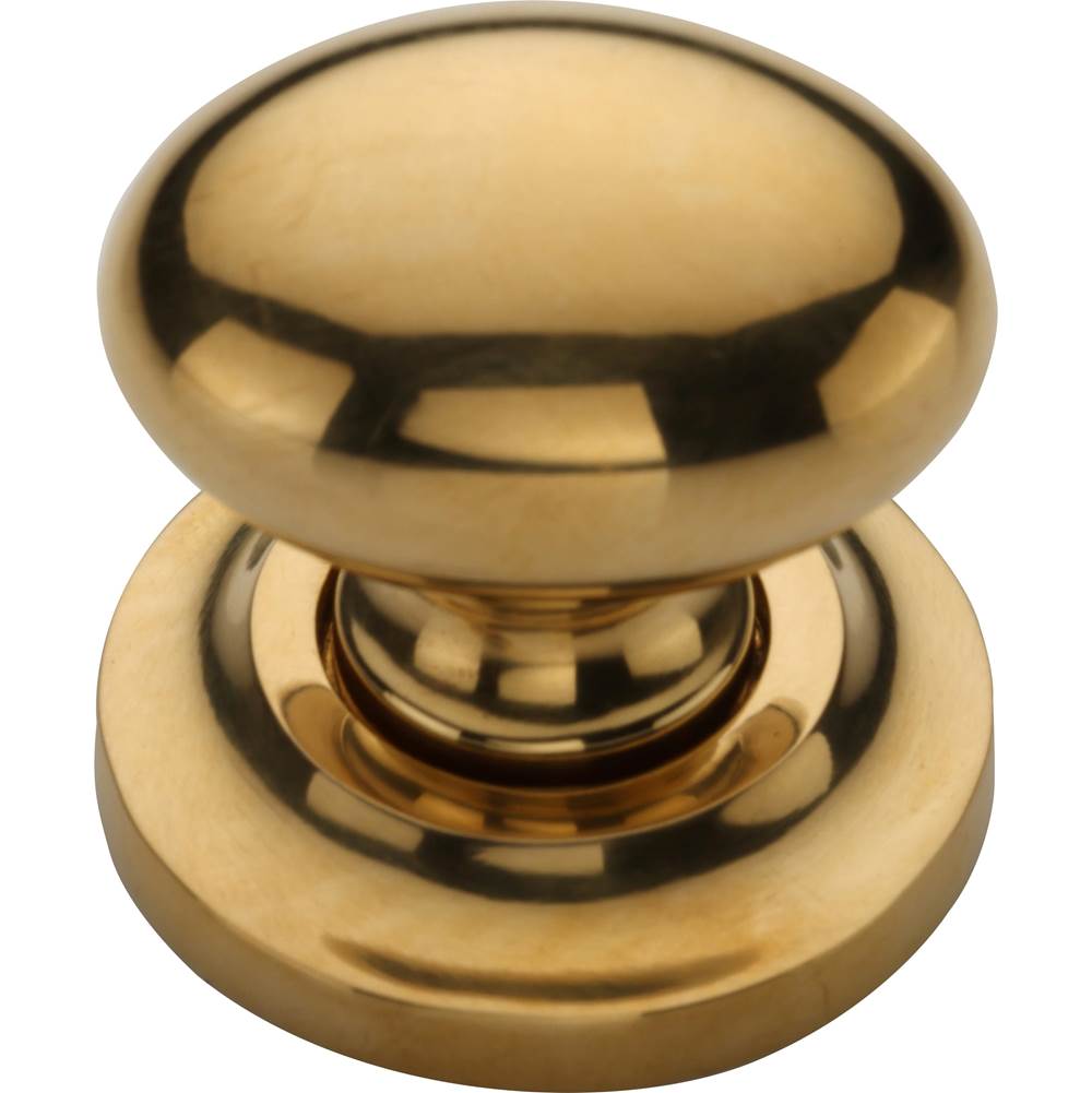 Ashley Norton - Egg Cabinet Knob on Rose - Unlacquered Brass