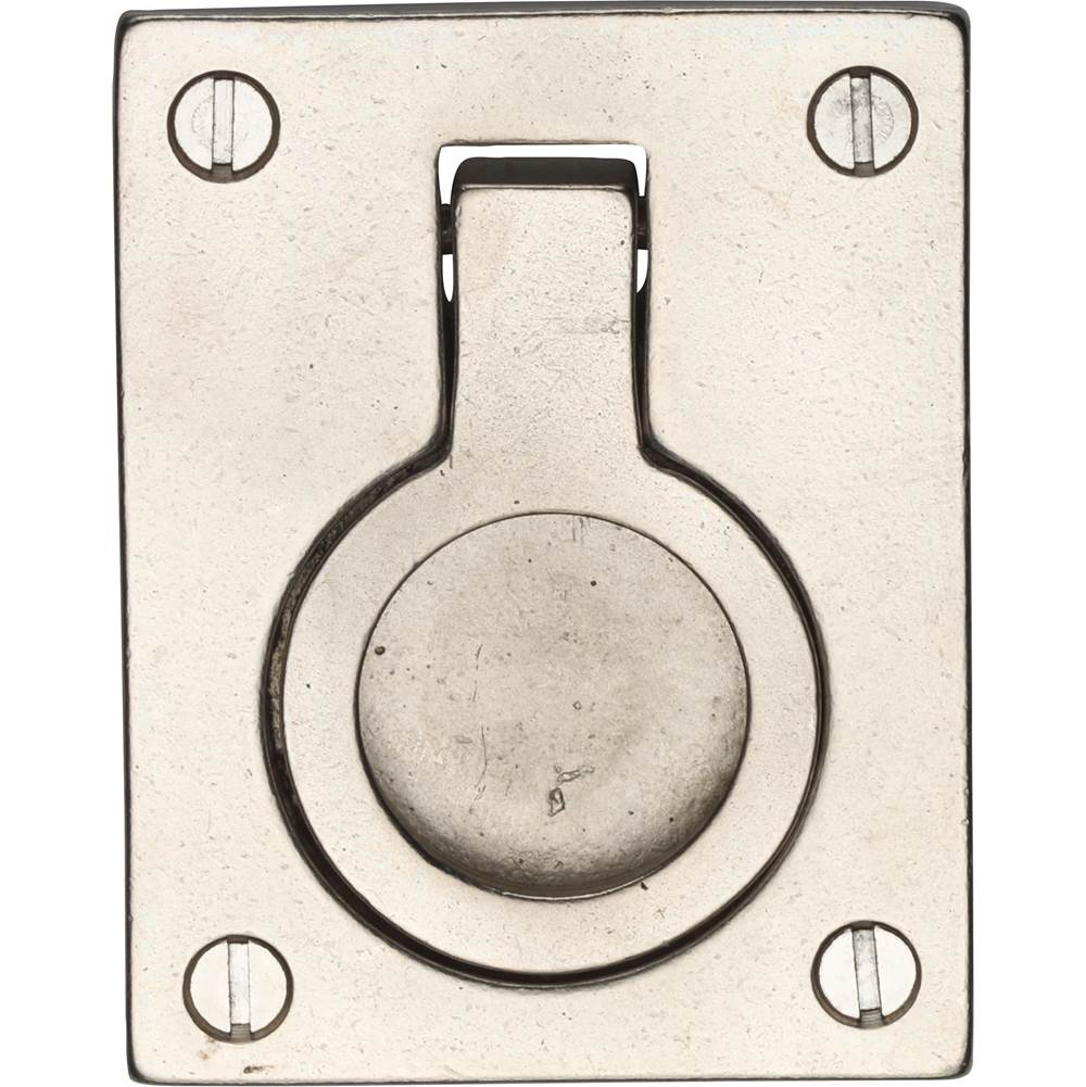 Ashley Norton - Front Mounted Military Ring Pull for Cabinets - White Bronze