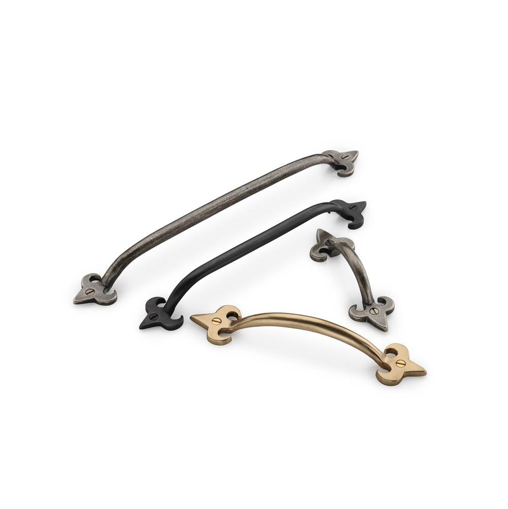 Front Mounted Fleur-de-lis Cabinet Pull