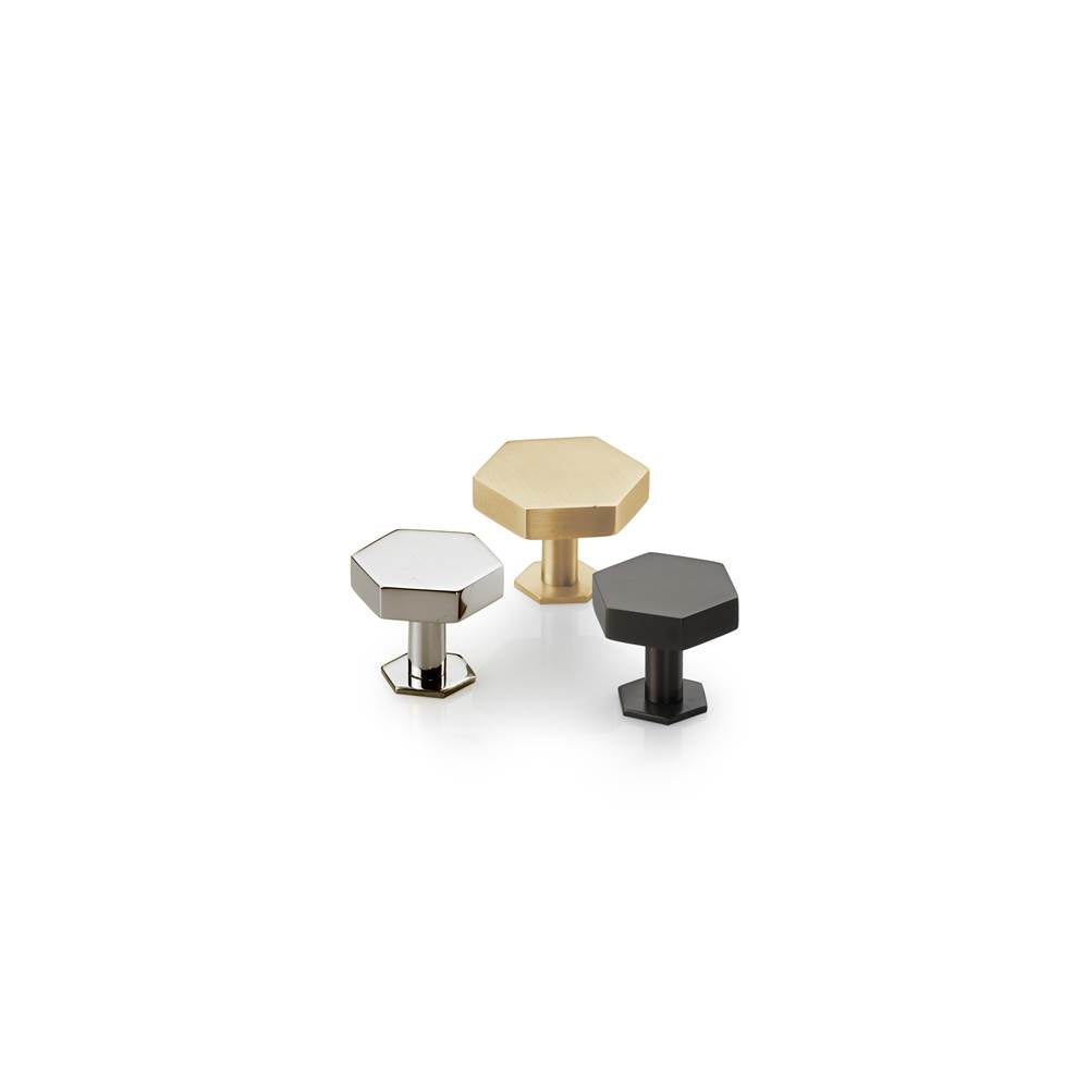 Modern Hex Cabinet Knob with Rosette