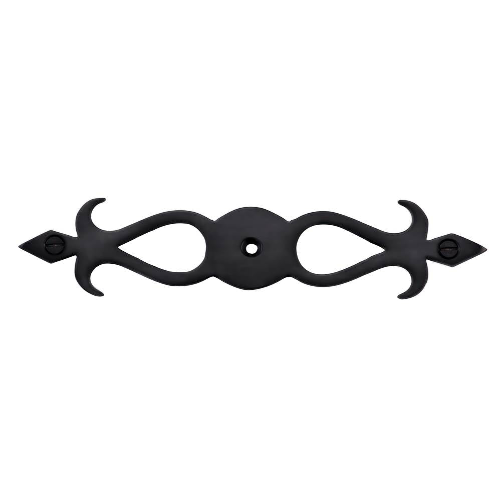 Ashley Norton - Fleur-de-lis Cabinet Knob Backpate - Black