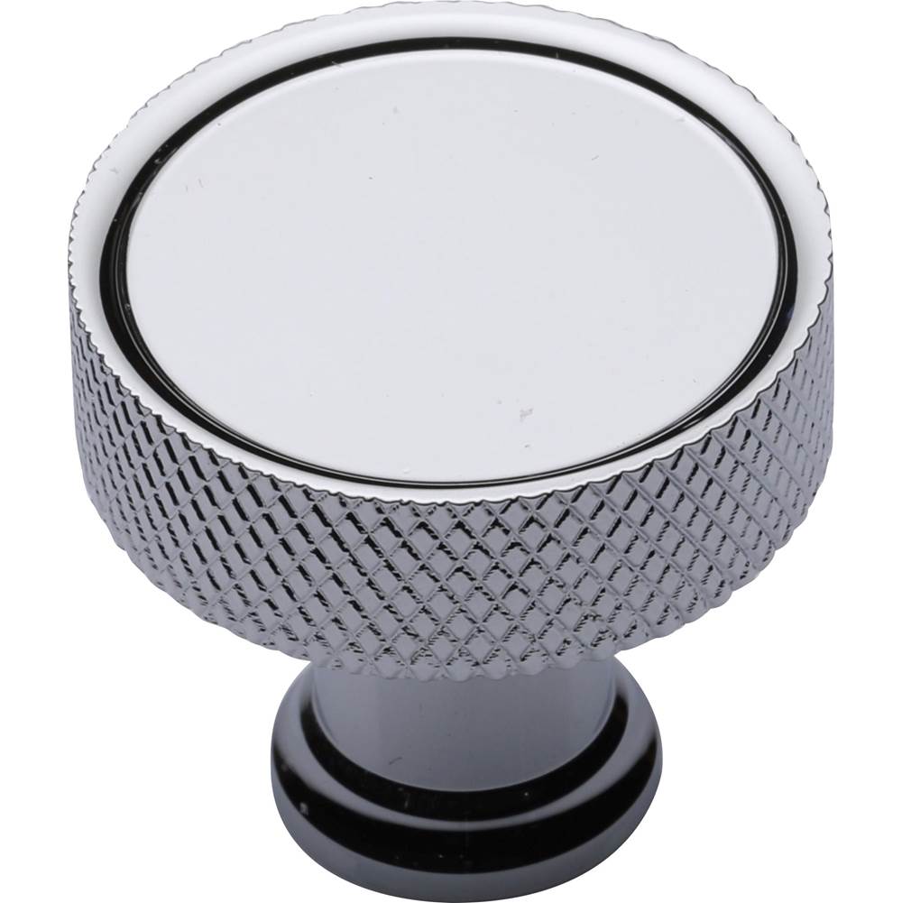 Ashley Norton - Lisbon Knurled Cabinet Knob - Polished Chrome