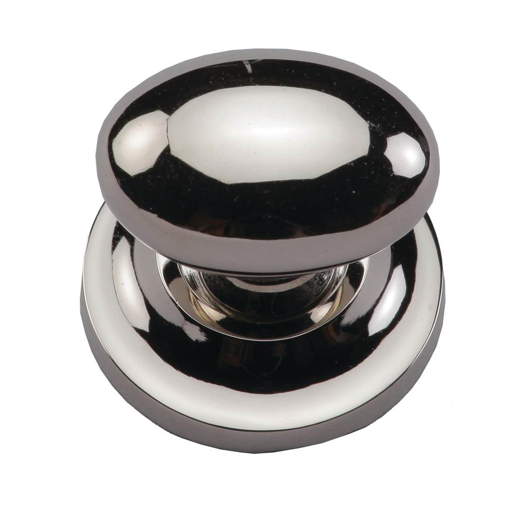 Ashley Norton - Egg Cabinet Knob on Rose - Polished Nickel