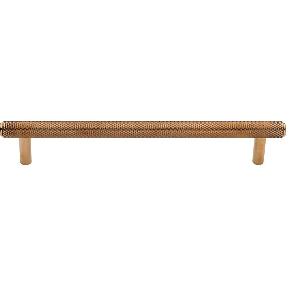 Ashley Norton - Basel Knurled Cabinet Pull - Unlacquered Brass
