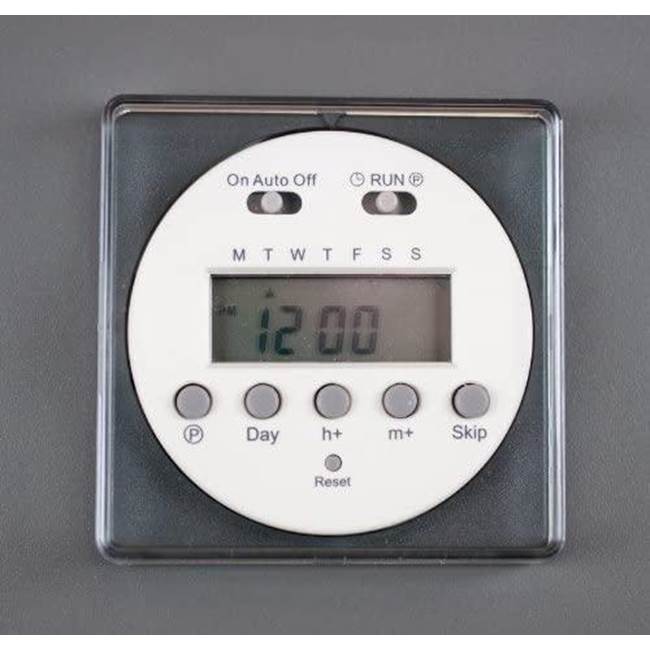 Amerec Sauna And Steam - D24/7 24 Hour 7 Day Digital Time Clock with Battery Back Up. 230V for Export - No Finish