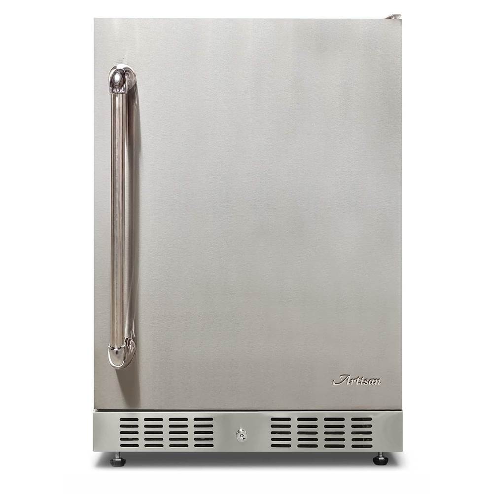 Artisan Grills - 24'' Wide Undercounter Refrigerator - 5.1 Cu. Ft. - SS Wrapped Cabinet - Left Hinge - Item Requires ART-BC2