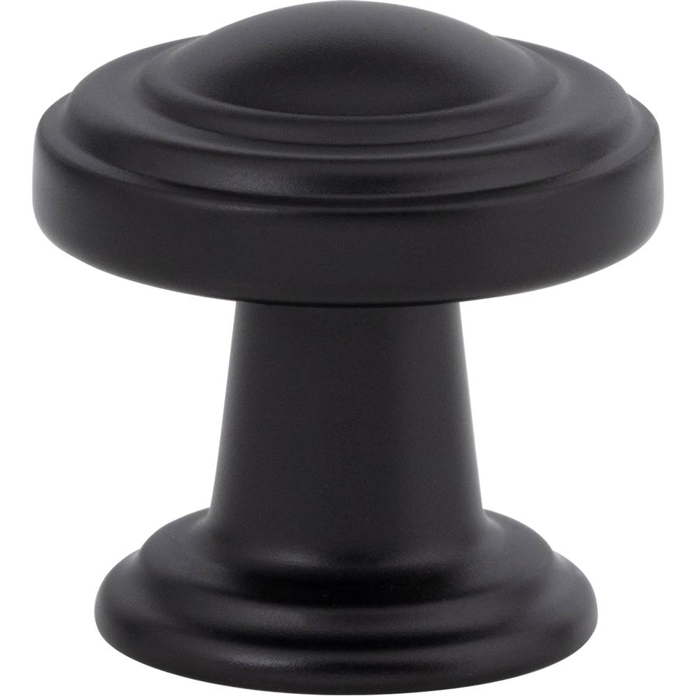 Atlas - Bronte Knob 1 1/8 Inch Matte Black - Matte Black
