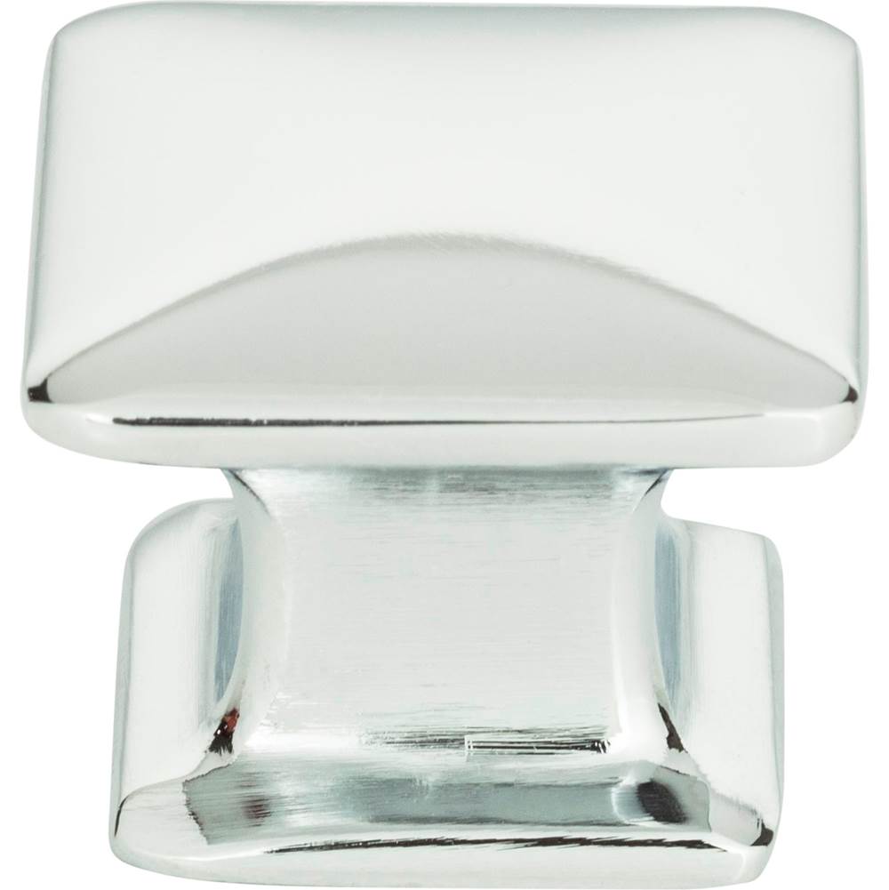 Atlas - Alcott Square Knob 1 1/4 Inch Polished Chrome - Polished Chrome