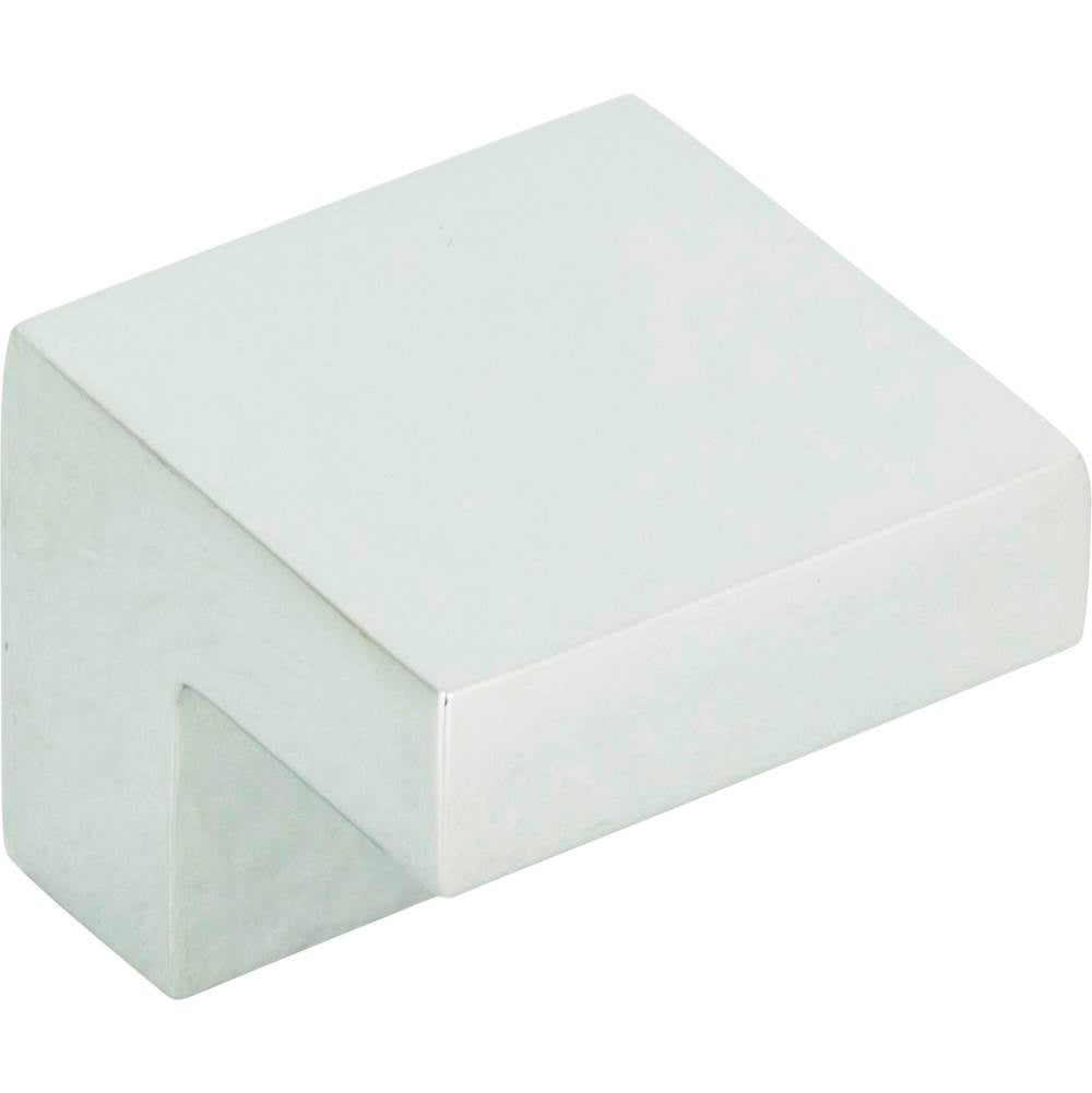 Small Square Knob 5/8 Inch (c-c) Brushed Nickel