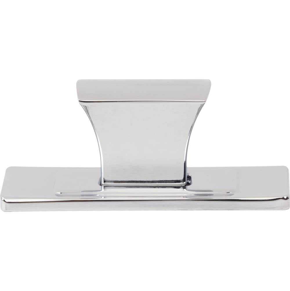 Atlas - Zander Knob and Backplate 1 1/4 Inch Polished Chrome - Polished Chrome