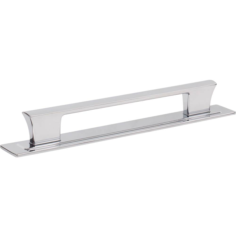 Zander Pull and Backplate 6 5/16 Inch (c-c) Matte Black