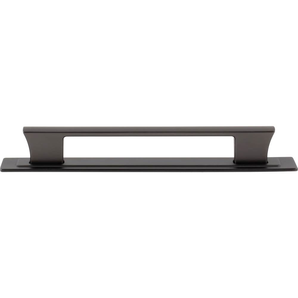 Atlas - Zander Pull and Backplate 6 5/16 Inch (c-c) Slate - Slate