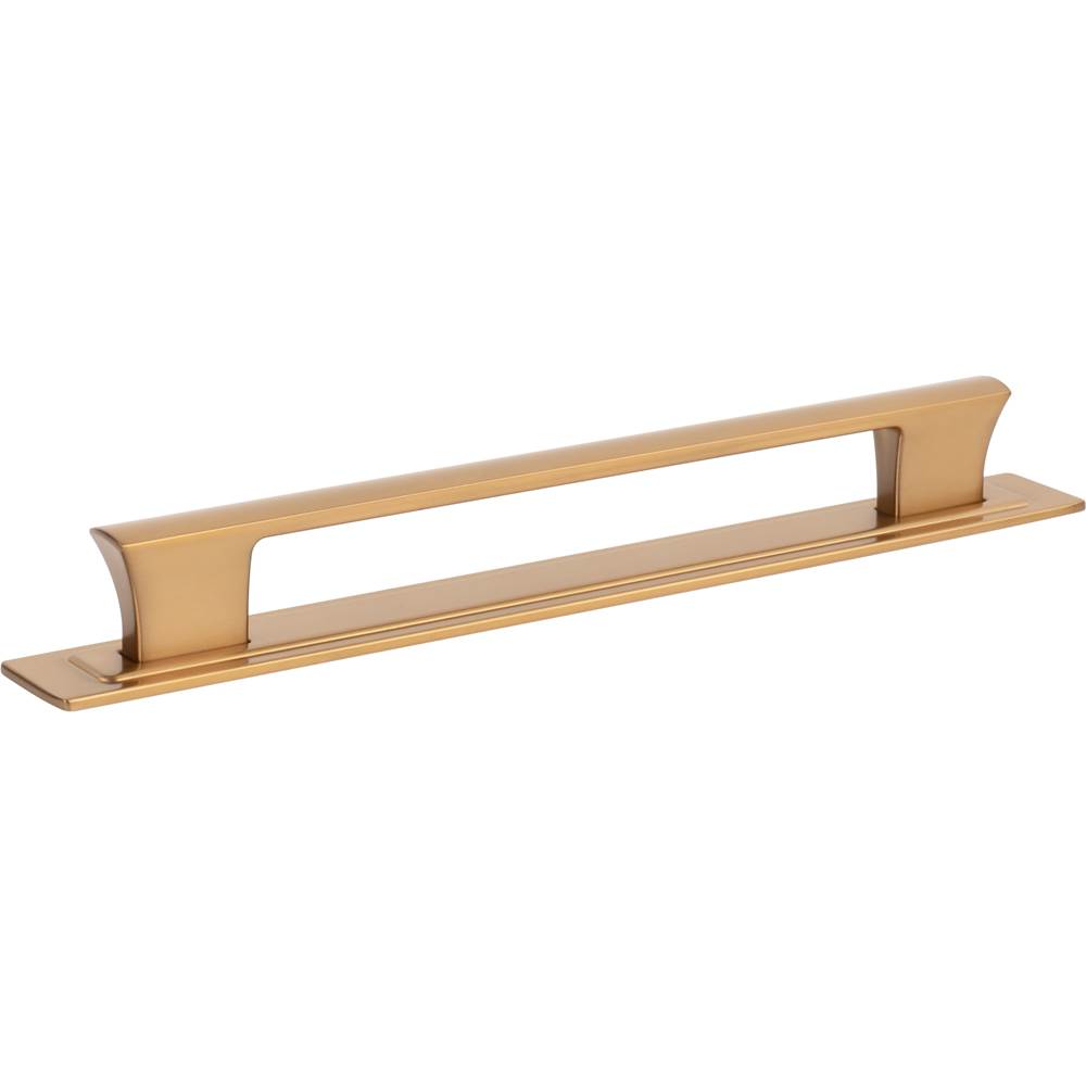 Zander Pull and Backplate 7 9/16 Inch (c-c) Matte Black