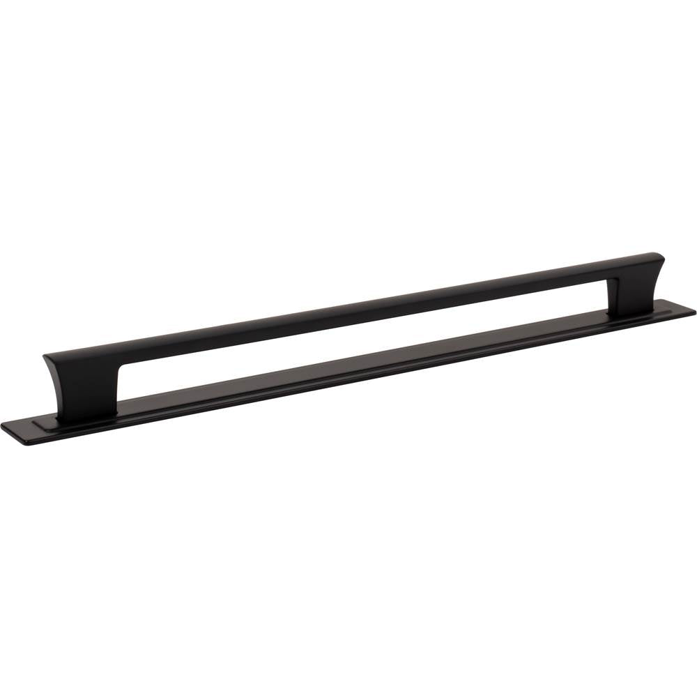 Zander Pull and Backplate 12 Inch (c-c) Matte Black