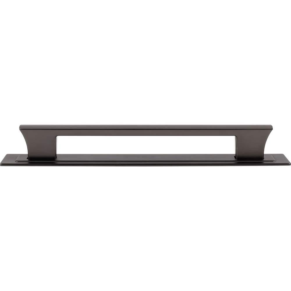 Atlas - Zander App Pull and Backplate 12 Inch (c-c) Slate - Slate
