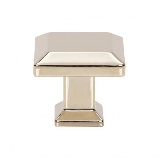 Sweetbriar Lane Square Knob 1 1/4 Inch Matte Black