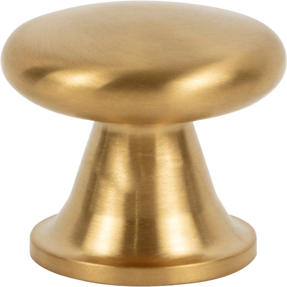 Atlas - Burbank Knob 1 1/8 Inch Matte Gold - Matte Gold