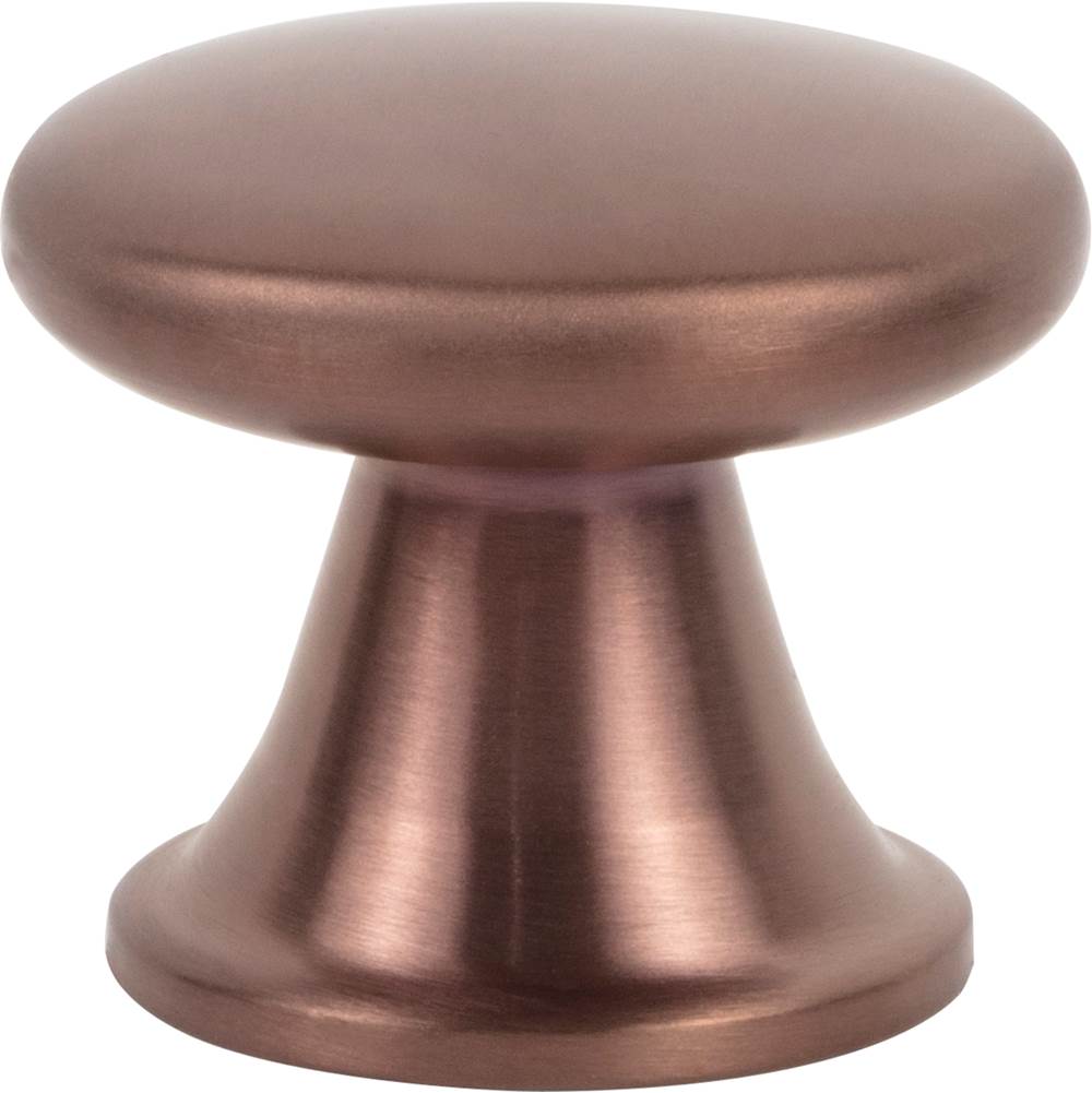 Atlas - Burbank Knob 1 1/8 Inch Matte Rose Gold - Matte Rose Gold