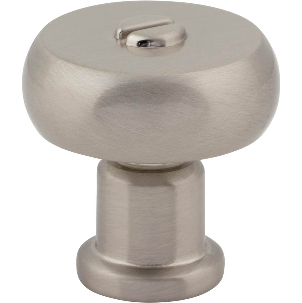 Atlas - Everitt Knob 1 3/16 Inch Brushed Nickel - Brushed Nickel