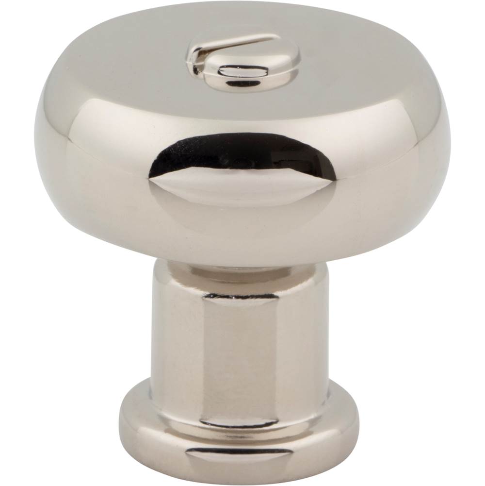 Atlas - Everitt Knob 1 3/16 Inch Polished Nickel - Polished Nickel