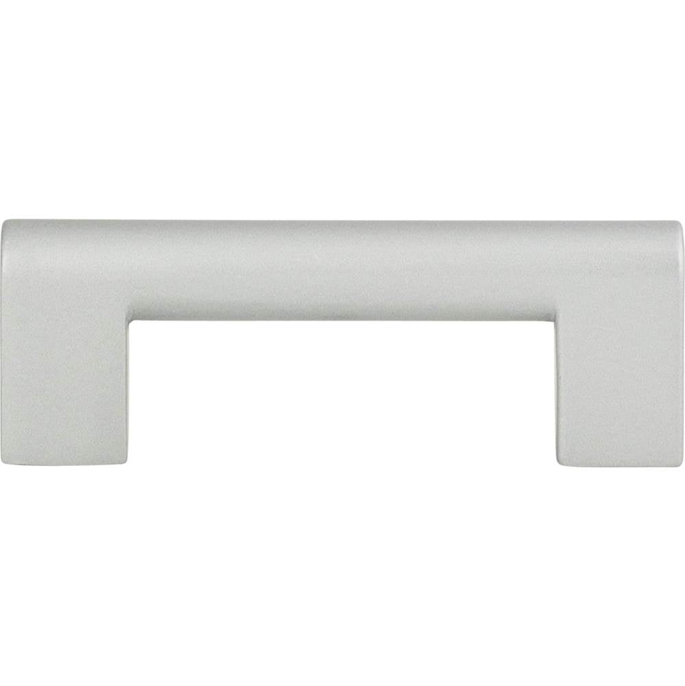 Atlas - Round Rail Pull 3 Inch (c-c) Matte Chrome - Matte Chrome