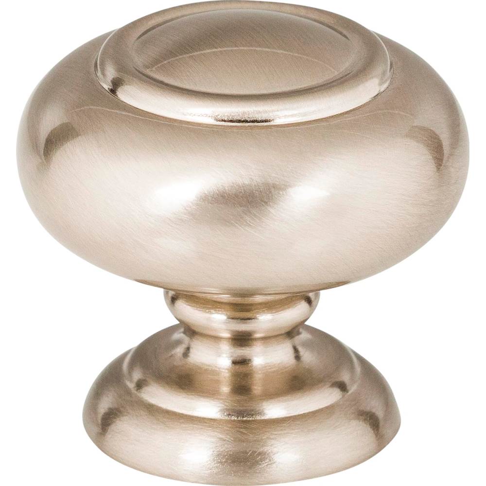 Atlas - Victoria Knob 1 1/4 Inch Brushed Satin Nickel - Brushed Nickel