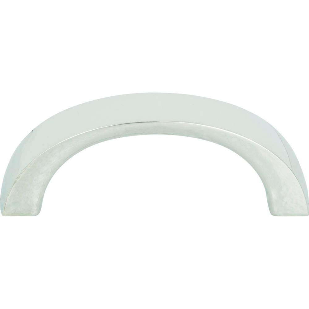 Atlas - Tableau Curved Pull 1 13/16 Inch (c-c) Polished Chrome - Polished Chrome