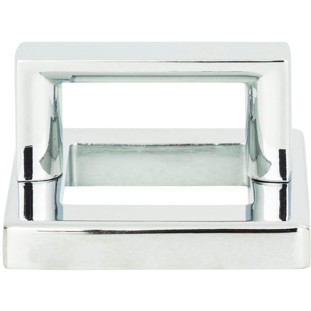 Atlas - Tableau Square Base and Top 1 7/16 Inch (c-c) Polished Chrome - Polished Chrome