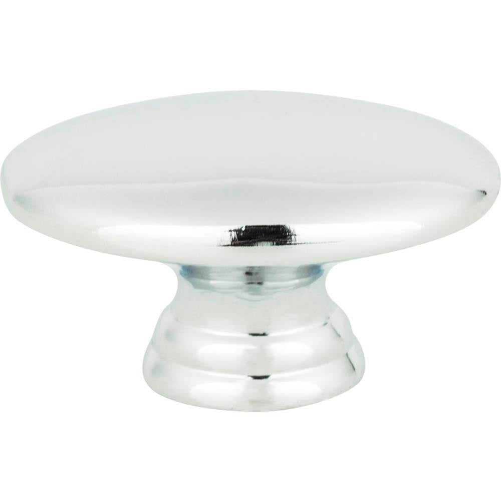 Atlas - Egg Knob 1 1/2 Inch Polished Chrome - Polished Chrome