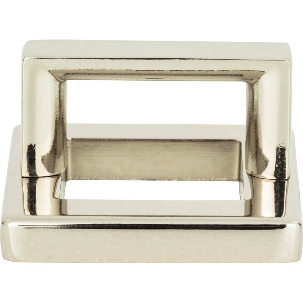 Atlas - Tableau Square Base and Top 1 7/16 Inch (c-c) Polished Nickel - Polished Nickel