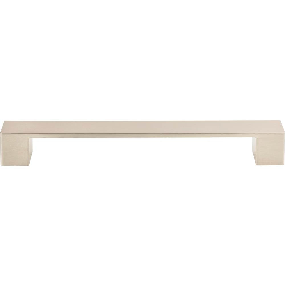 Atlas - Wide Square Pull 7 9/16 Inch (c-c) Brushed Nickel - Brushed Nickel