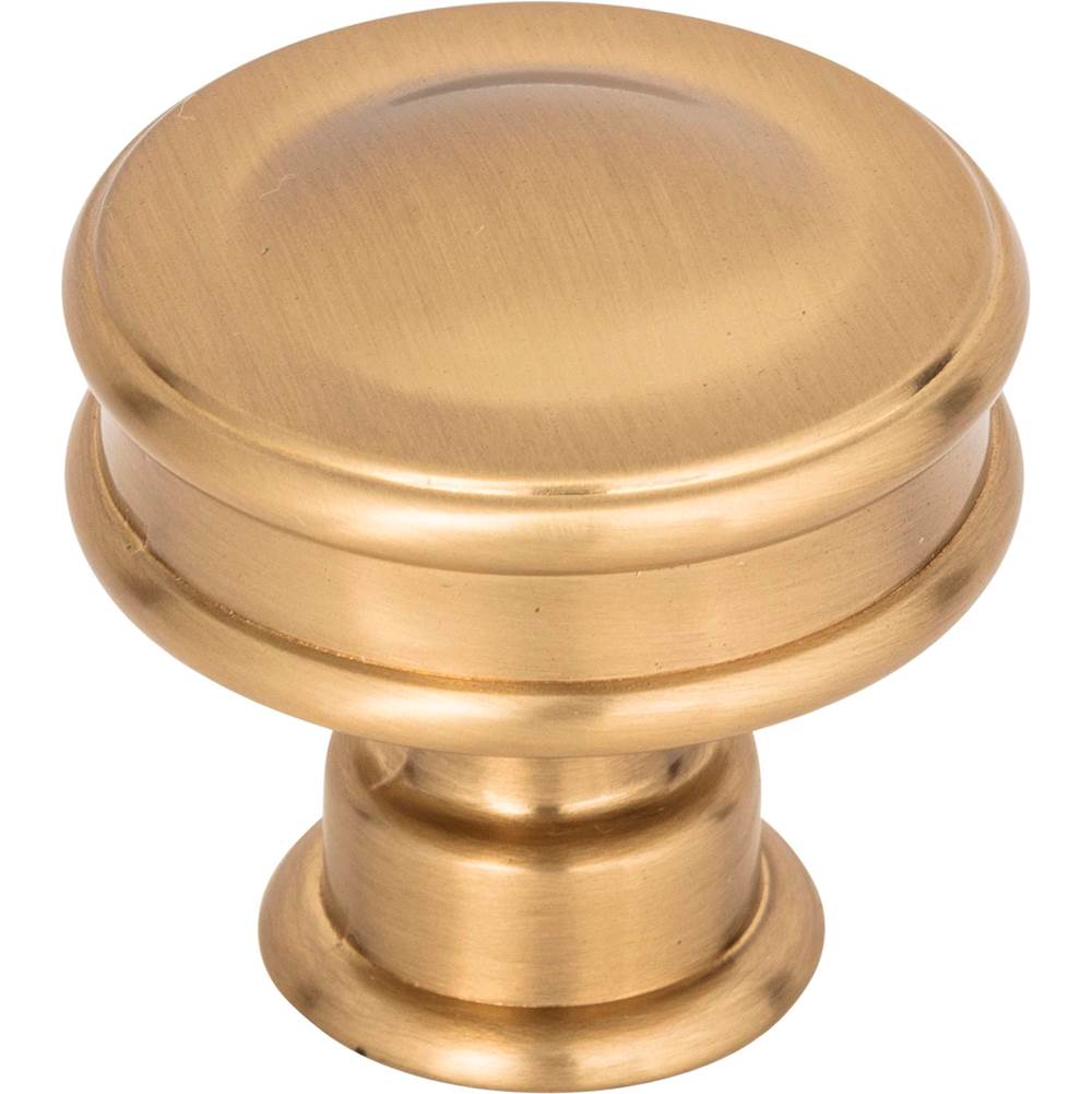 Atlas - Oskar Knob 1 1/4 Inch Warm Brass - Warm Brass