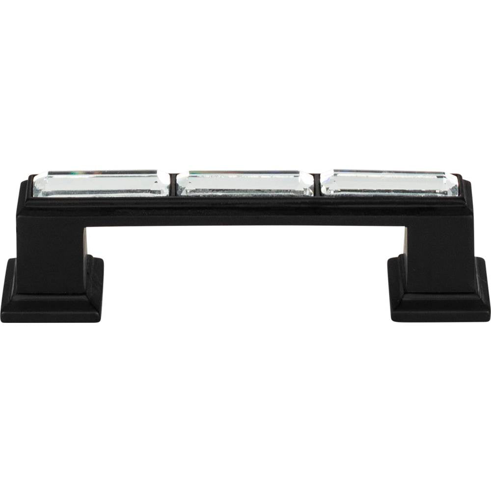 Atlas - Legacy Crystal Pull 3 Inch (c-c) Matte Black - Matte Black